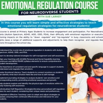 Challenging behaviour in the classroom: Emotional Regulation Course for Neurodiverse Students poster